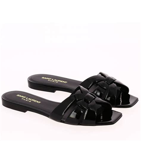 ysl tribute black calf|Tribute SANDALS in smooth leather .